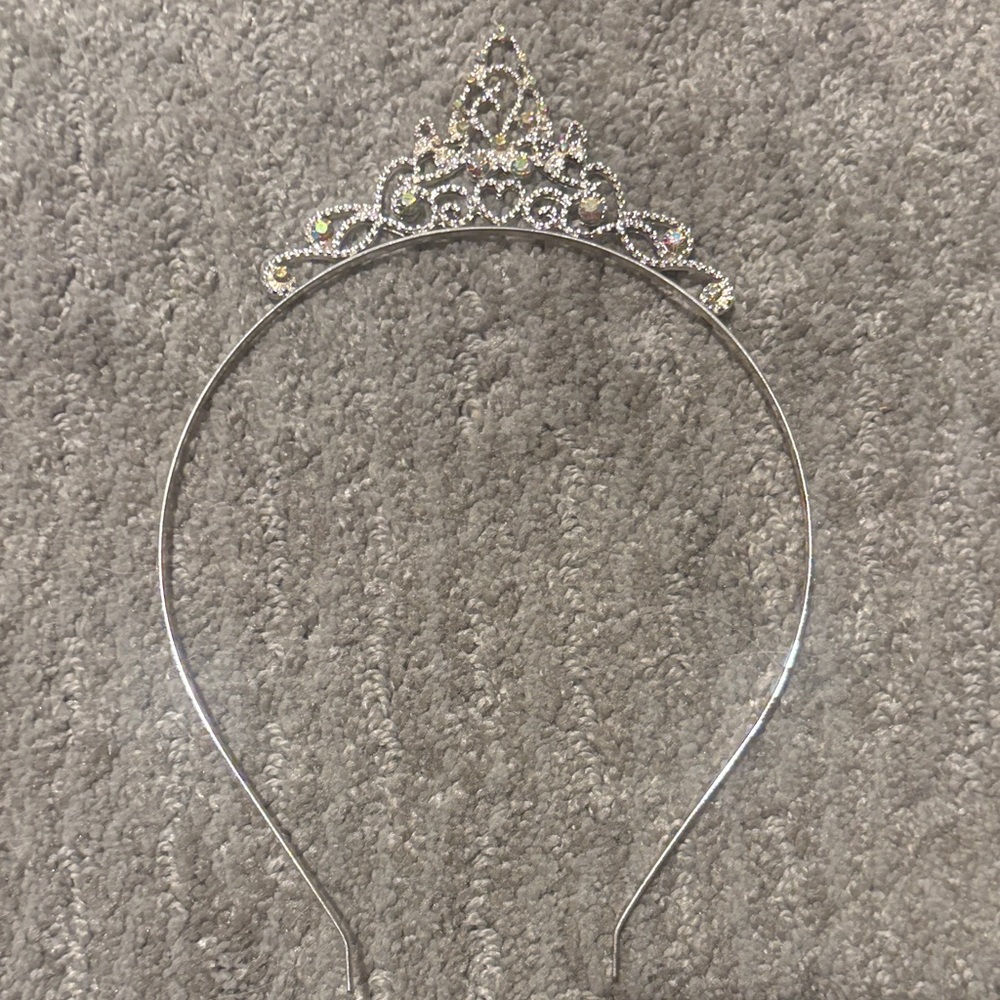 Elegant Silver Tiara Headband